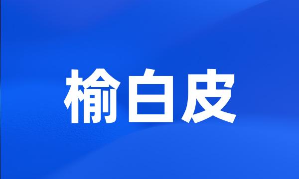 榆白皮