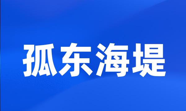 孤东海堤