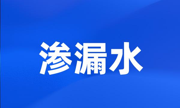 渗漏水