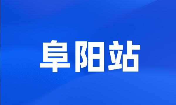 阜阳站