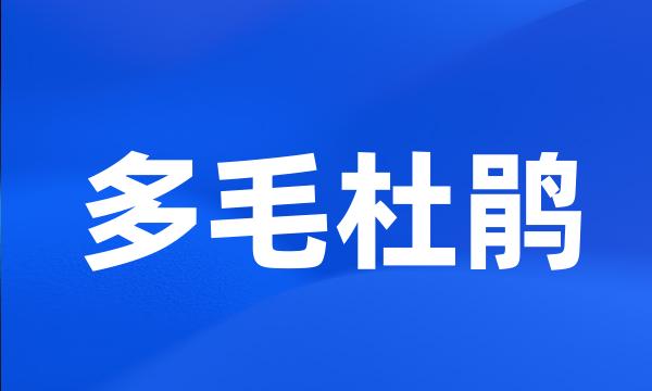 多毛杜鹃