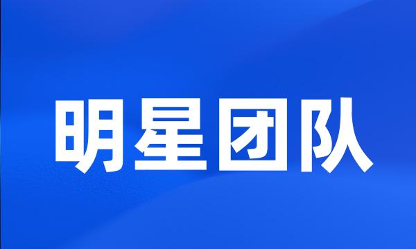 明星团队