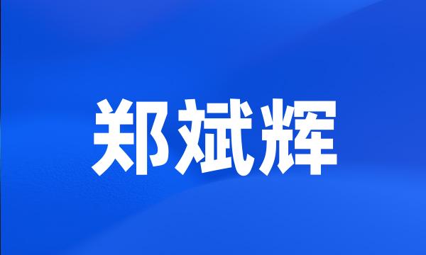 郑斌辉