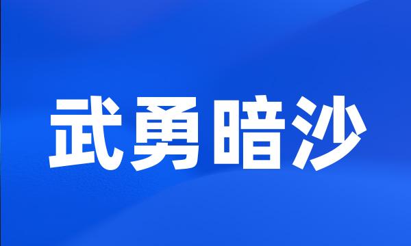 武勇暗沙