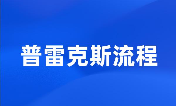 普雷克斯流程