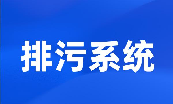 排污系统