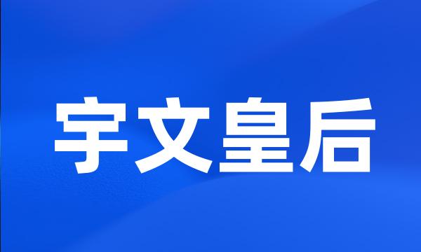 宇文皇后