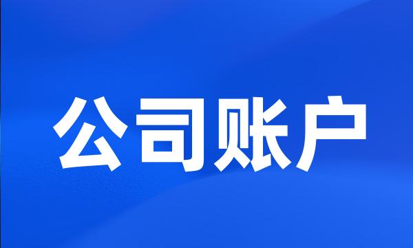 公司账户