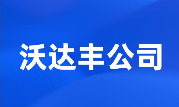 沃达丰公司