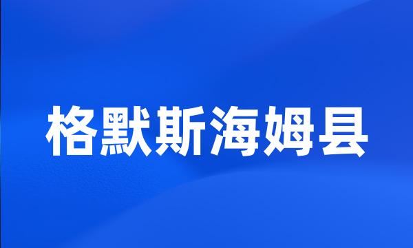 格默斯海姆县