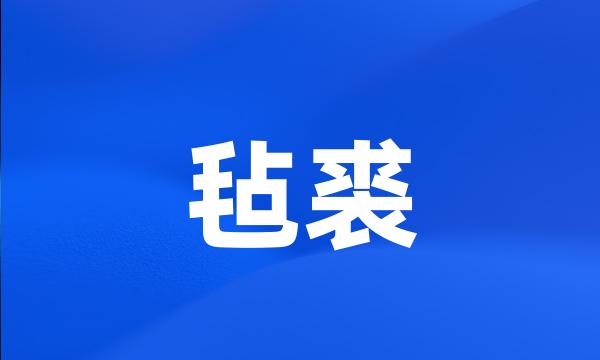 毡裘