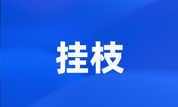 挂枝