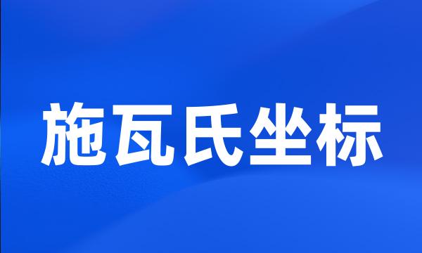 施瓦氏坐标