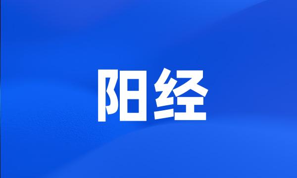 阳经