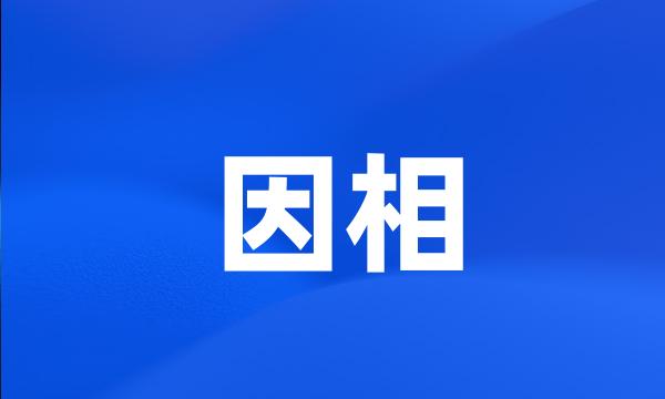 因相