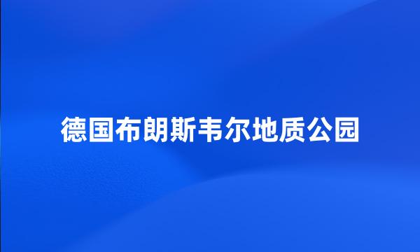 德国布朗斯韦尔地质公园