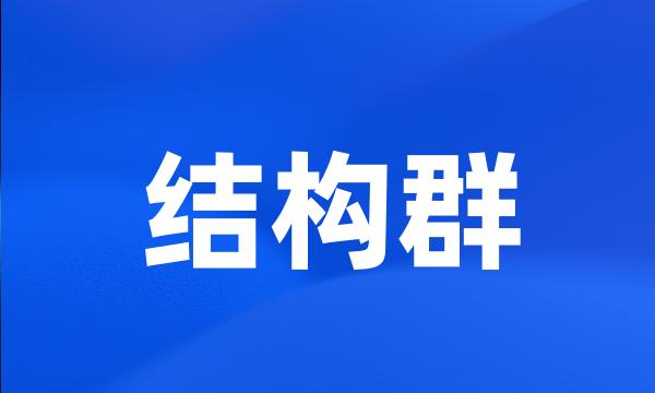 结构群