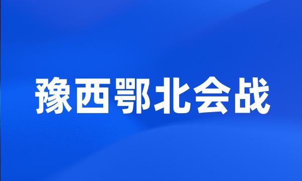 豫西鄂北会战