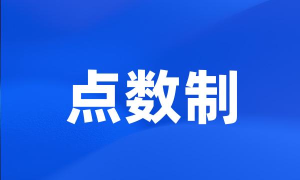 点数制