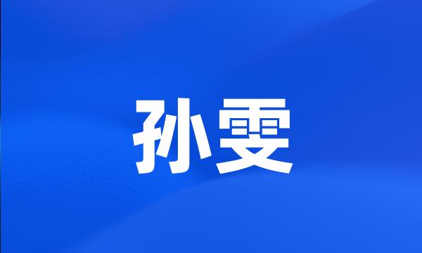 孙雯