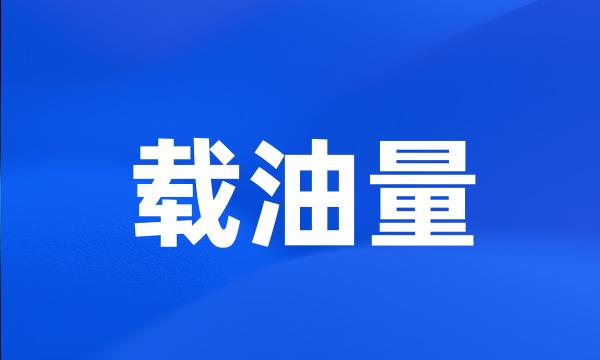 载油量