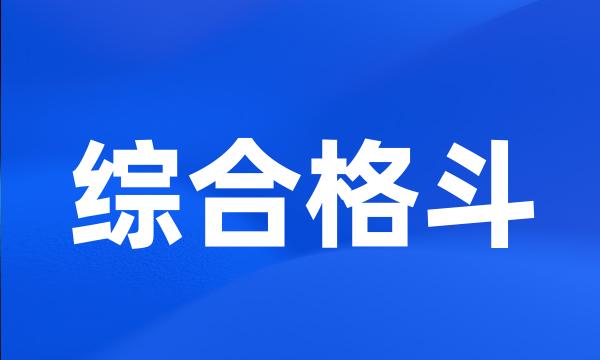 综合格斗