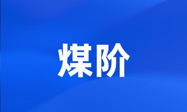 煤阶