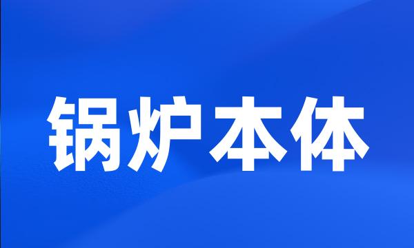 锅炉本体