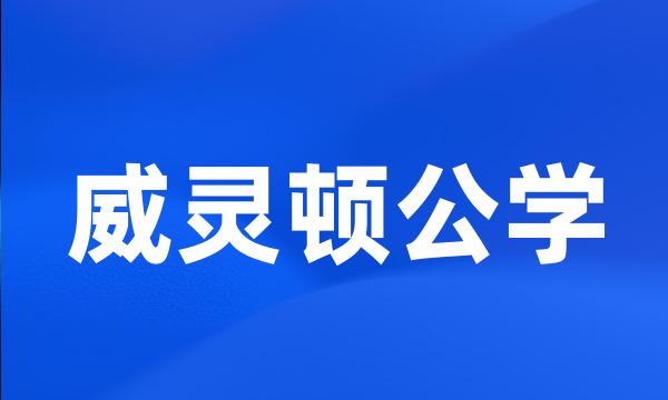 威灵顿公学