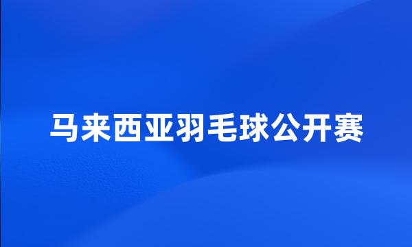 马来西亚羽毛球公开赛