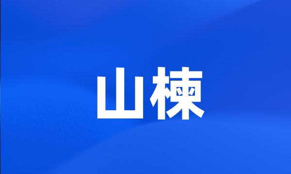 山楝