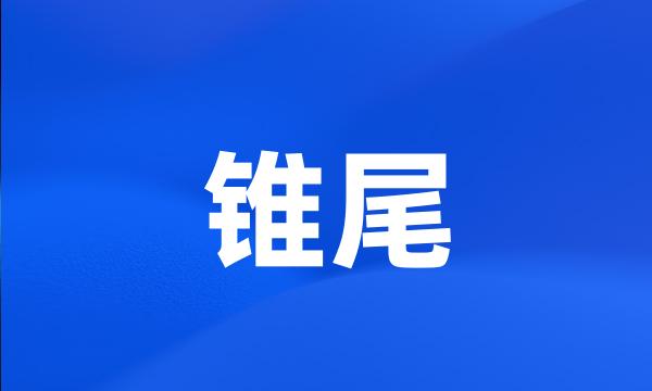 锥尾