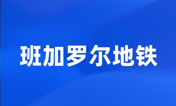 班加罗尔地铁