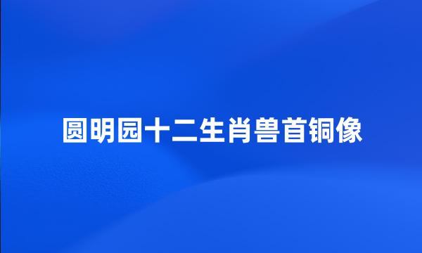 圆明园十二生肖兽首铜像