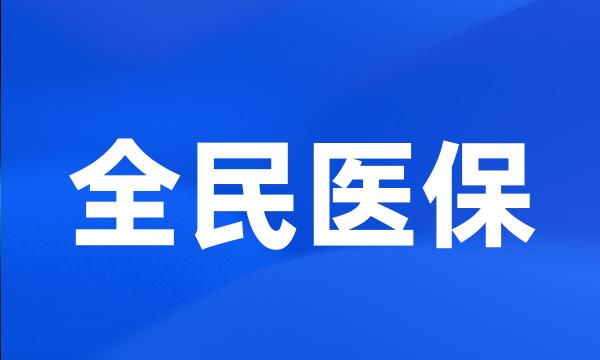 全民医保