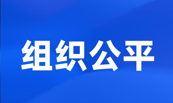 组织公平