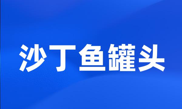 沙丁鱼罐头