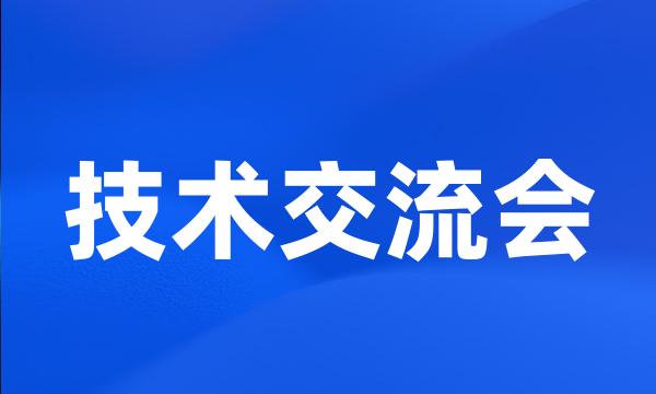 技术交流会