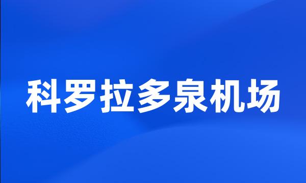 科罗拉多泉机场