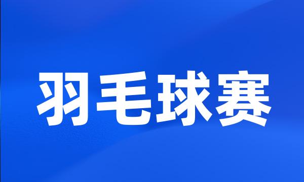 羽毛球赛