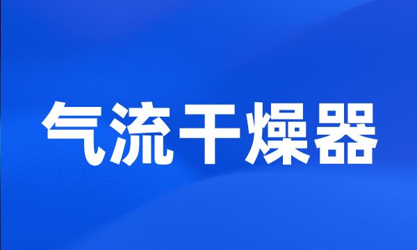 气流干燥器