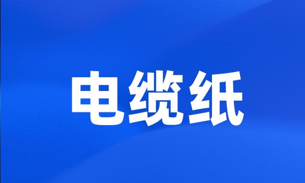 电缆纸