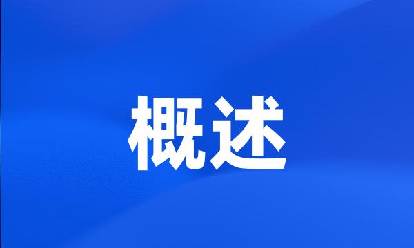 概述