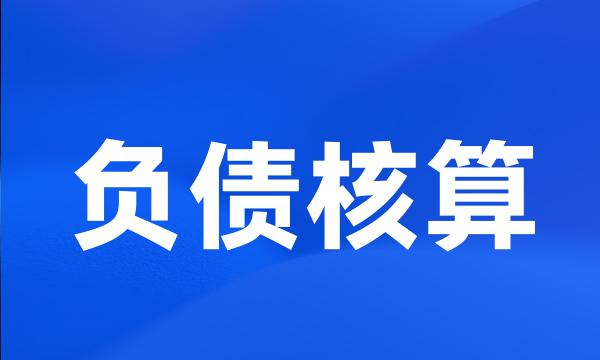 负债核算