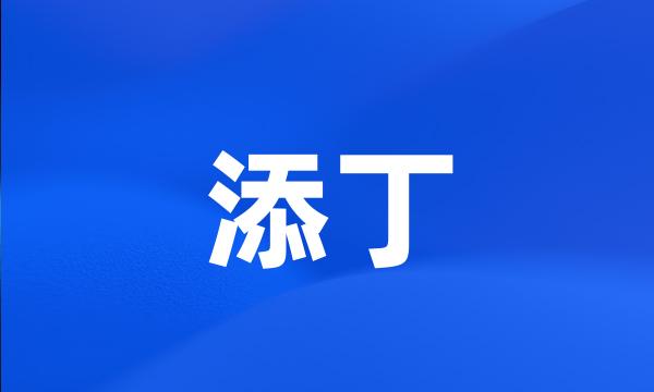 添丁