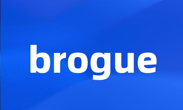 brogue