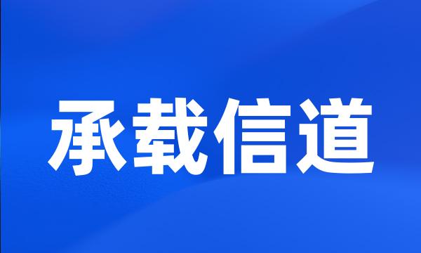 承载信道