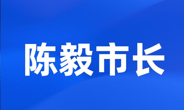 陈毅市长