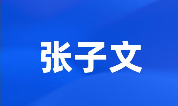 张子文