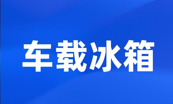 车载冰箱